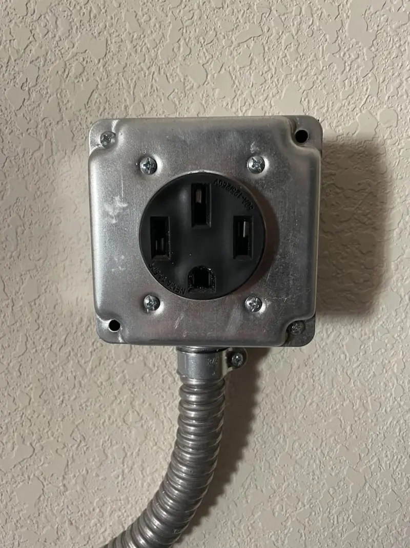 NEMA 14-50 outlet installed for Smart Home Electrical in Highland Park